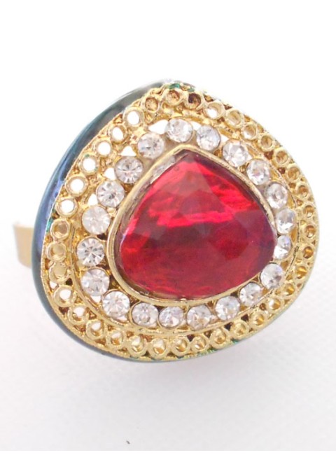 Kundan Finger Ring